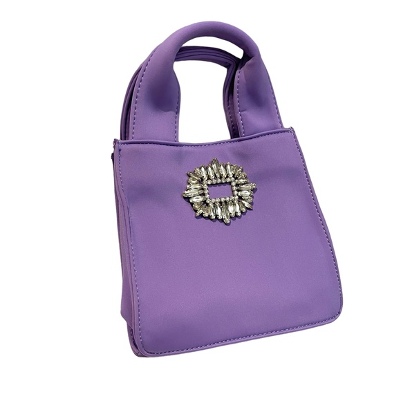 Zara Handbags - Purple Jewel Purse